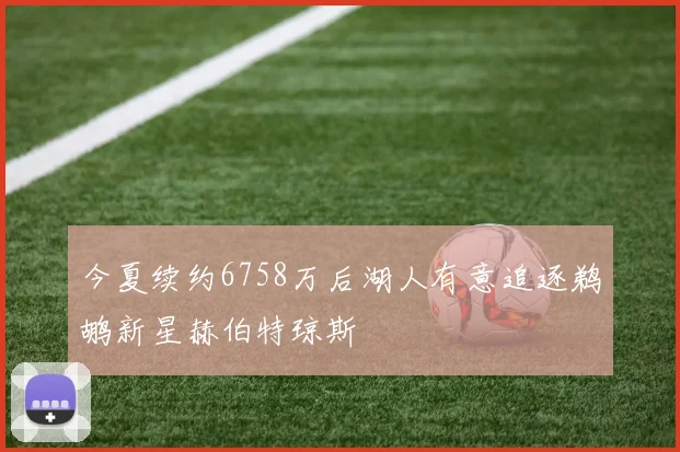 今夏续约6758万后湖人有意追逐鹈鹕新星赫伯特琼斯